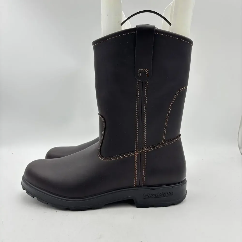 Blundstone 2528 Claret Full Grain Leather Rigger Boots Men's 10